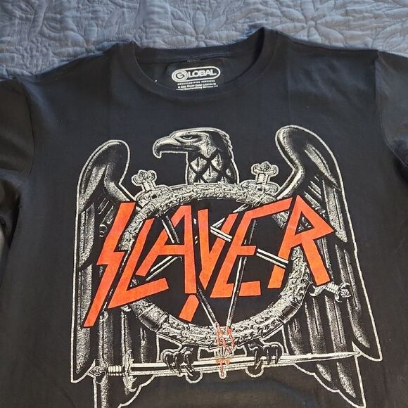 Slayer Band Eagle Logo Graphic T-Shirt - Picture 2 of 4